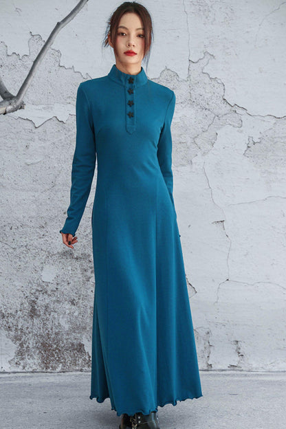 Blue Mode Chinese-style Dress