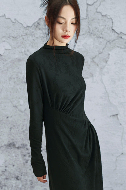 Black Knit Mode Dress