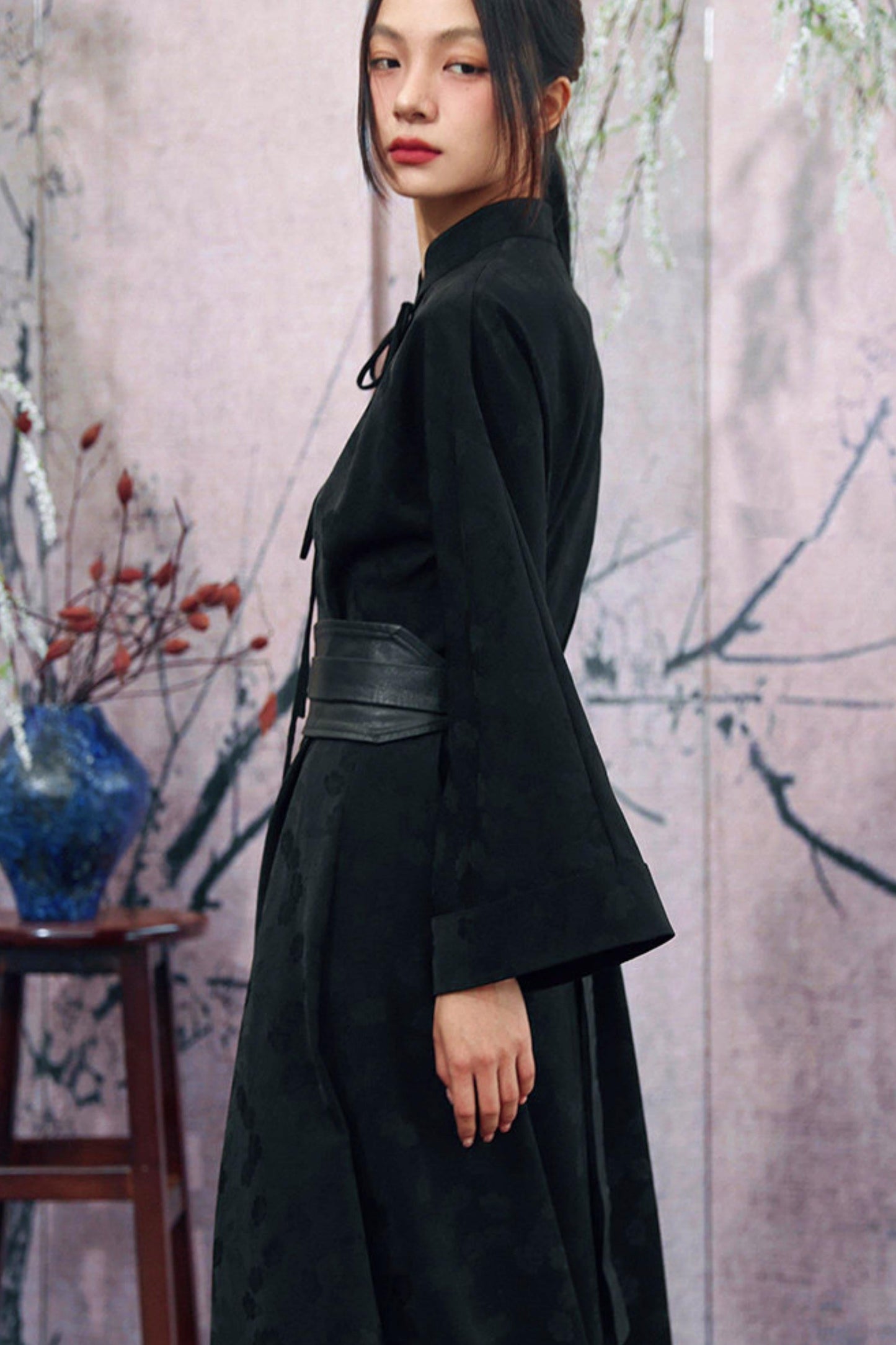 Jacquard Chinese-style Long Dress