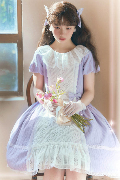 Lace Ribbon Maid Lolita Dress
