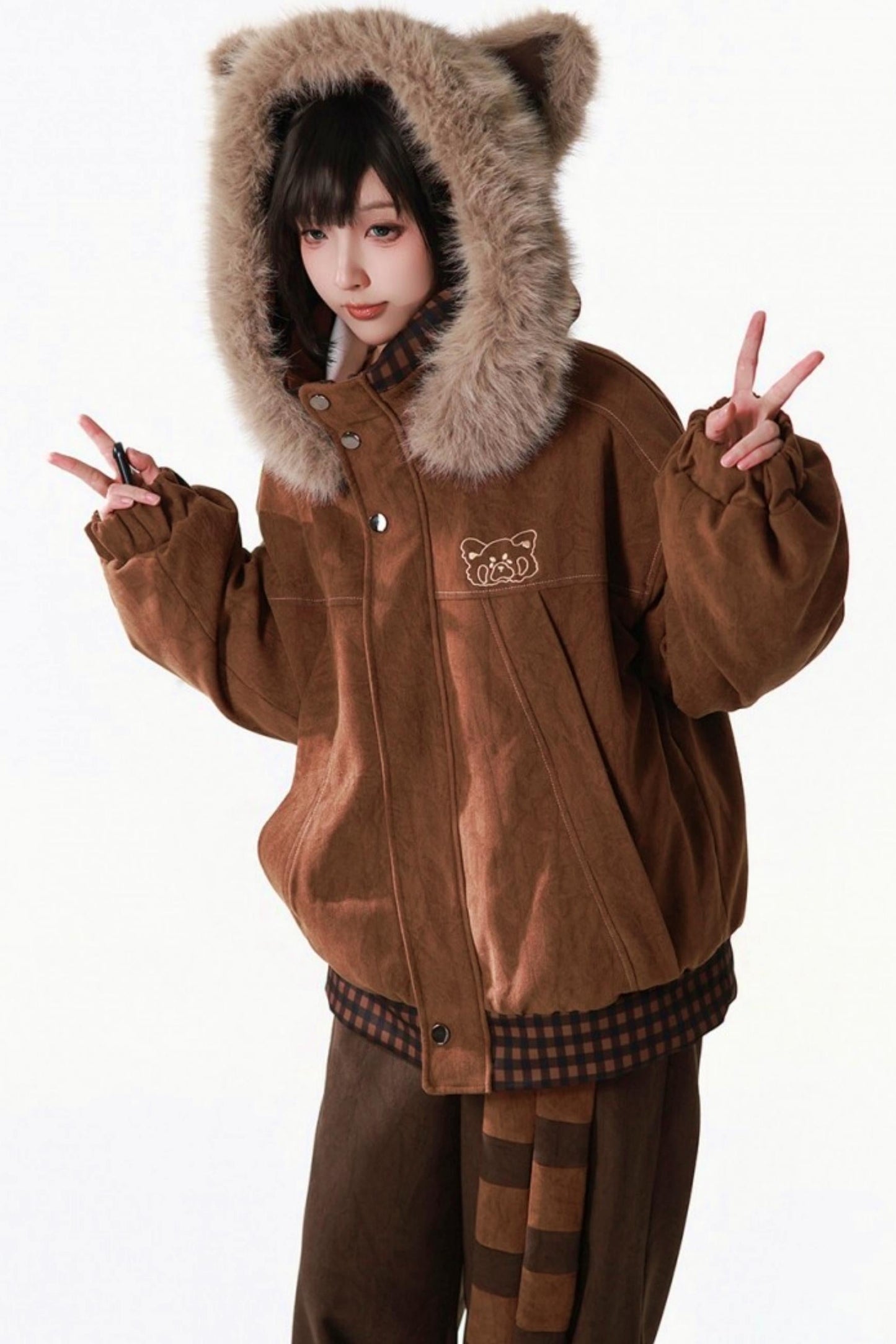 Brown Bear Fur Jacket + Pants