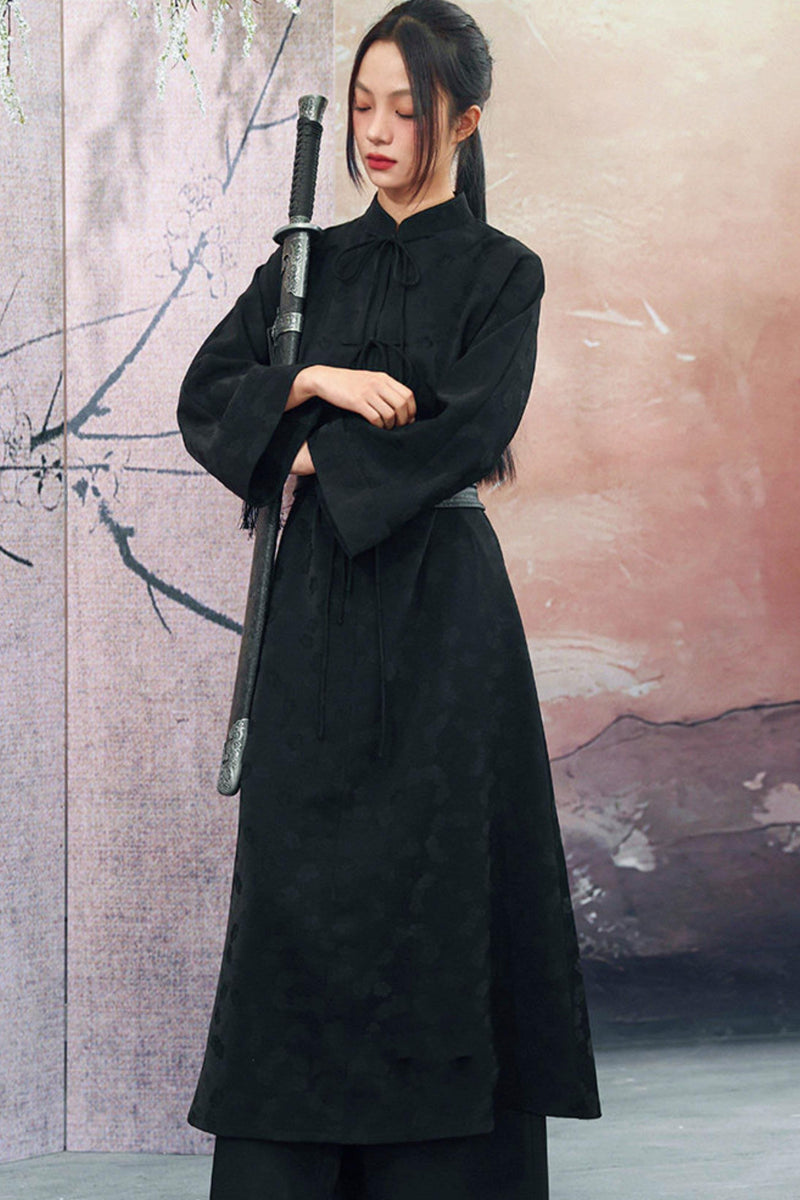 Jacquard Chinese-style Long Dress