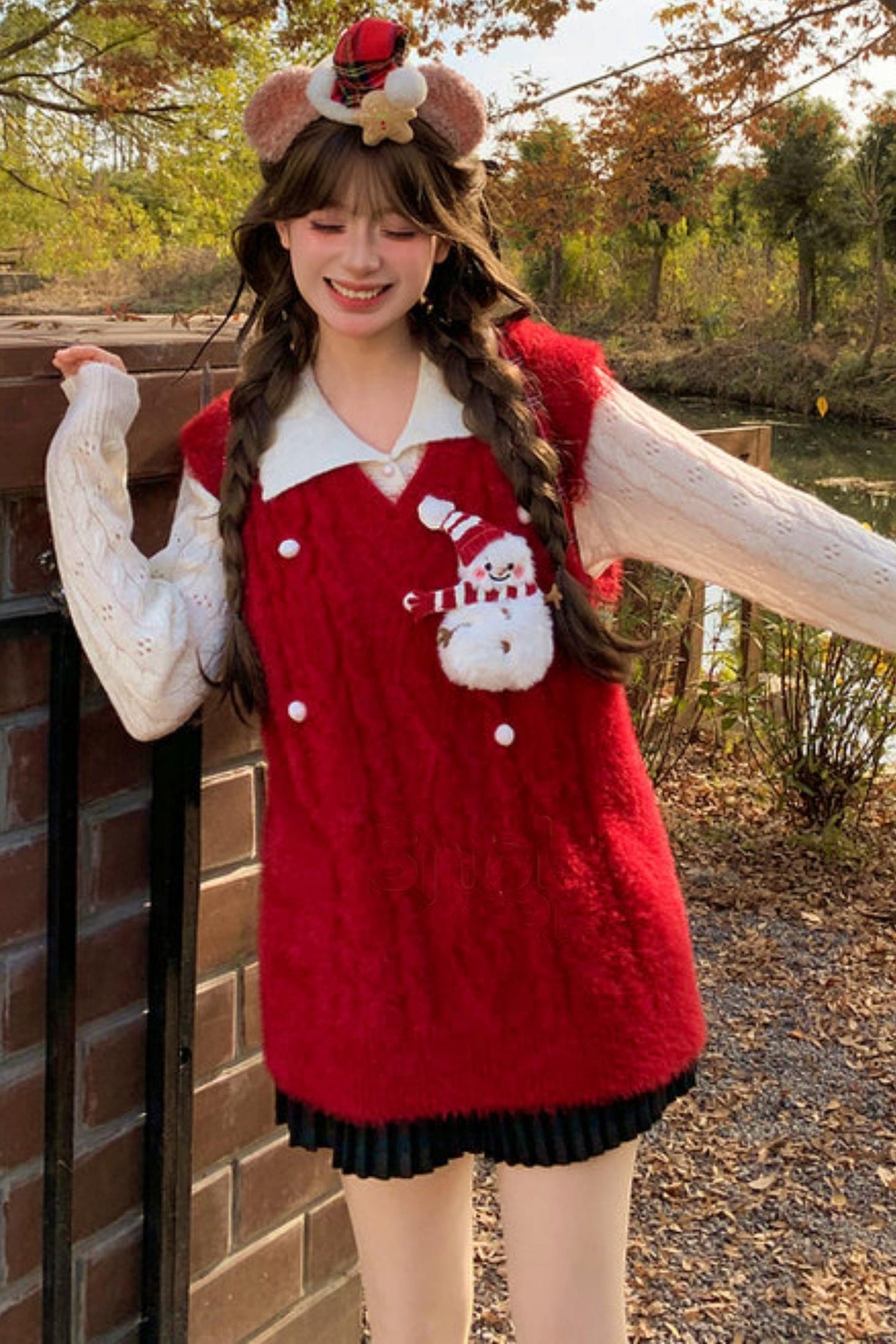 Sweet Winter Knit Vest + Sweater