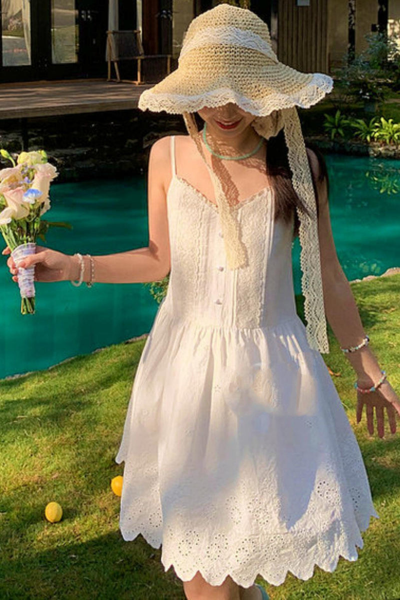 Lace Patchwork Strap Dress