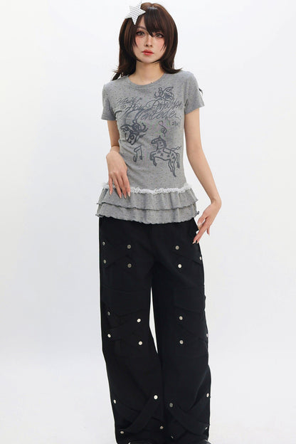 Y2k Polka Dot Top