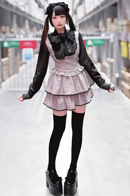 Dark Kawaii Logo Ribbon Dress