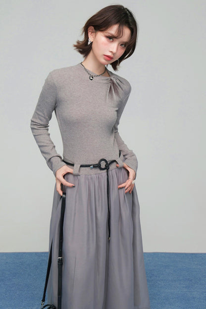 Misty Mode Tulle Long Dress