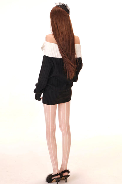 Snowball Velvet Off-shoulder Dress