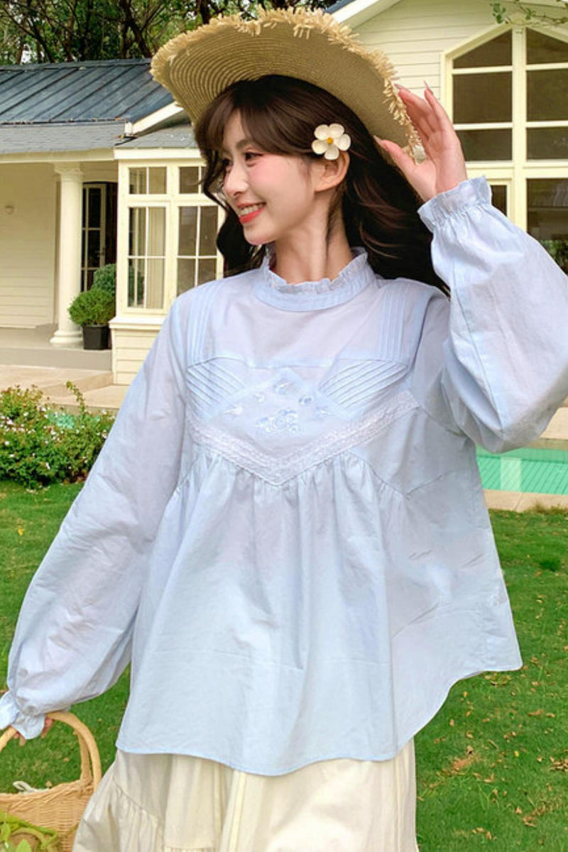 Ice Lace Patchwork Blouse