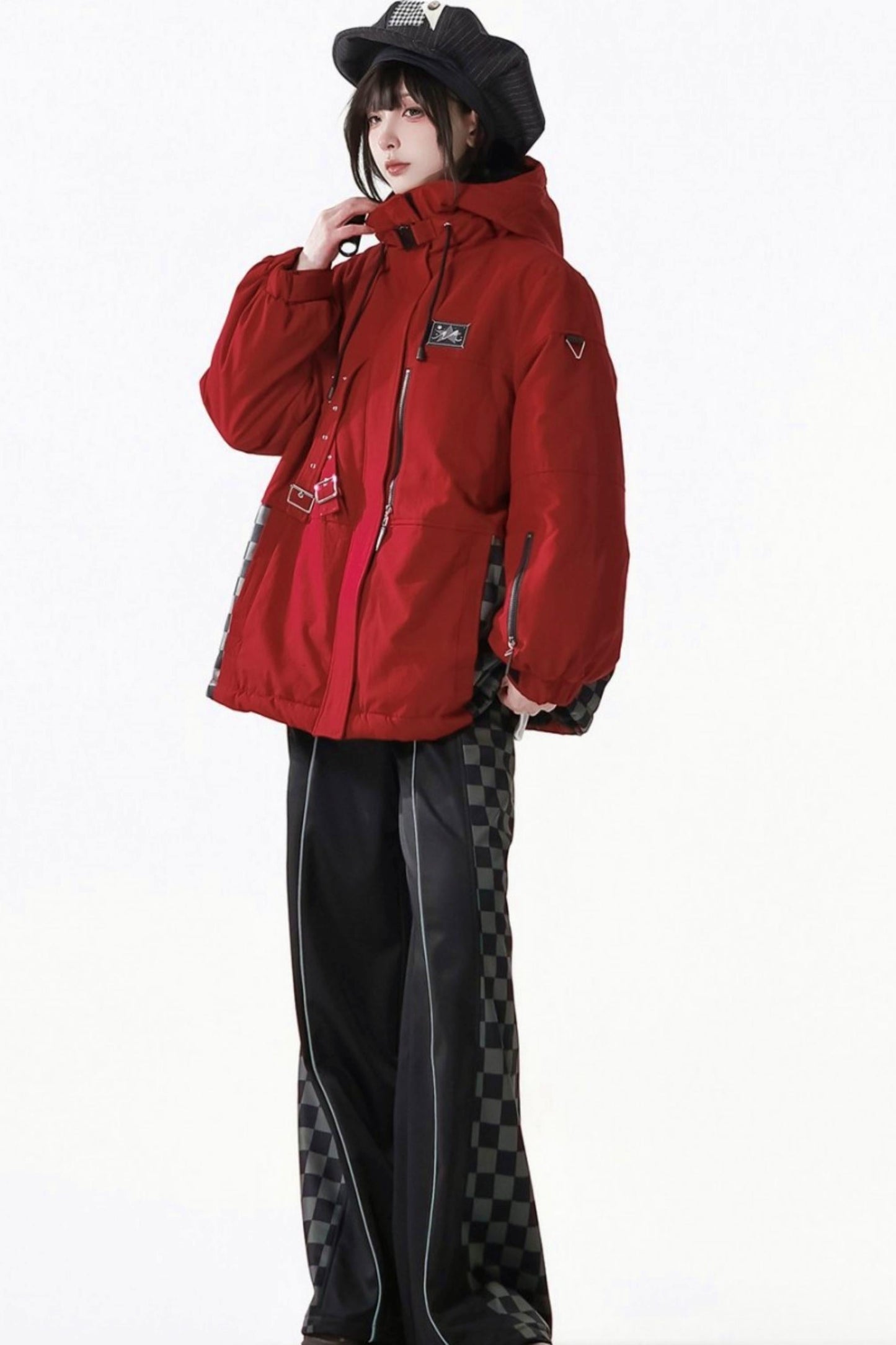 Fleece Jacket + Suspender Skirt + Pants + Shirt