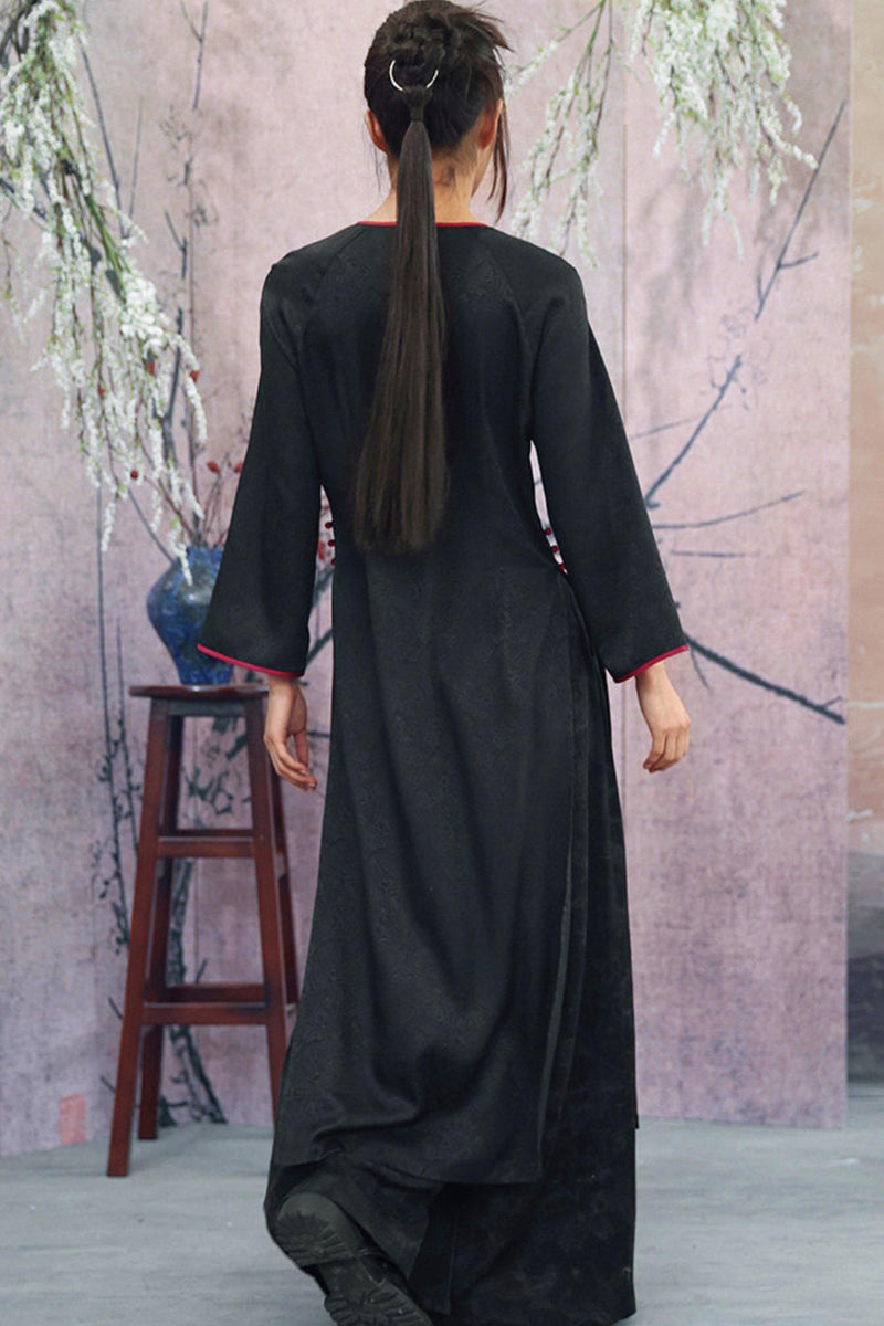 Jacquard Chinese-style Long Shirt