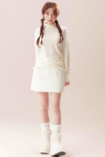 White Dream Island Wool Top
