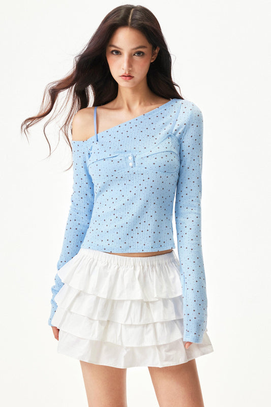 Sweet Star One Shoulder Top