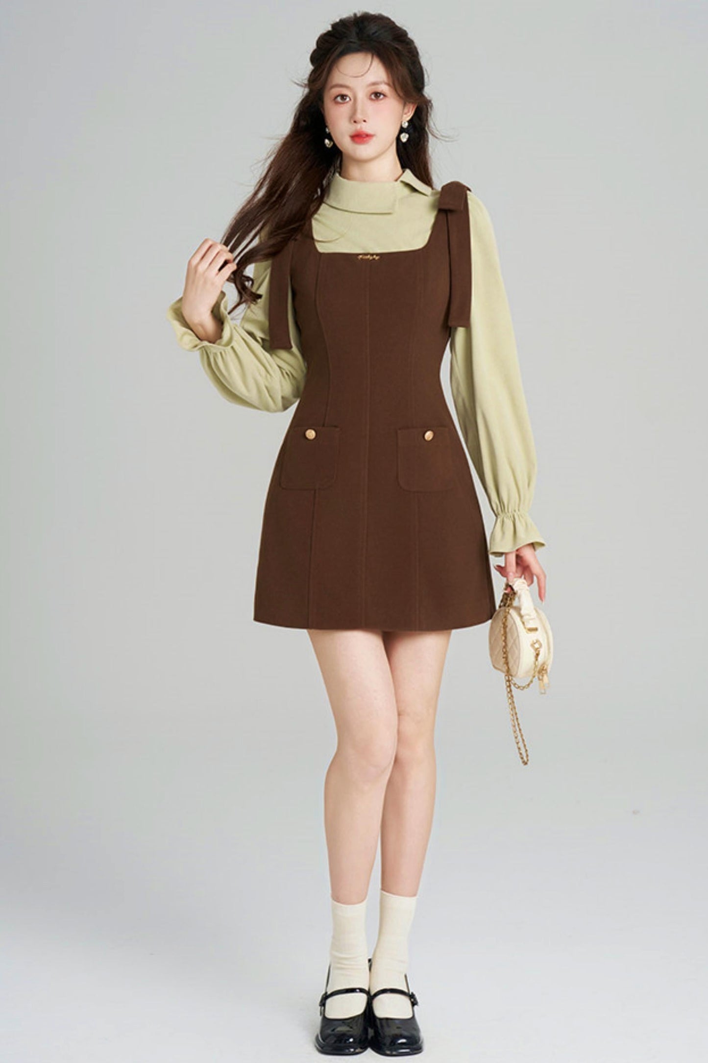 Waist-cinching Suit Dress