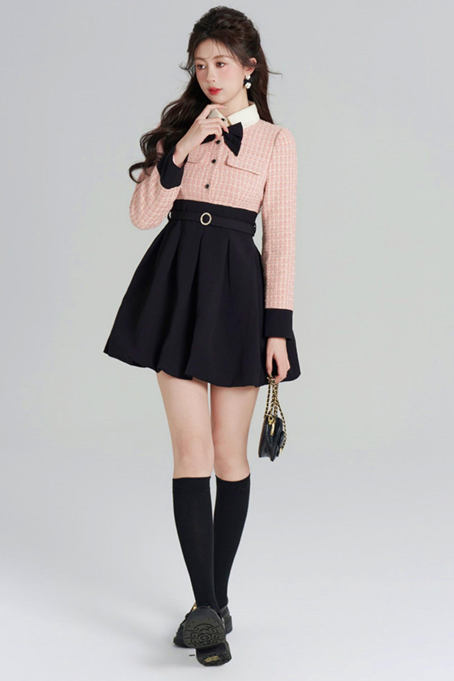 Woolen Two-piece Dress