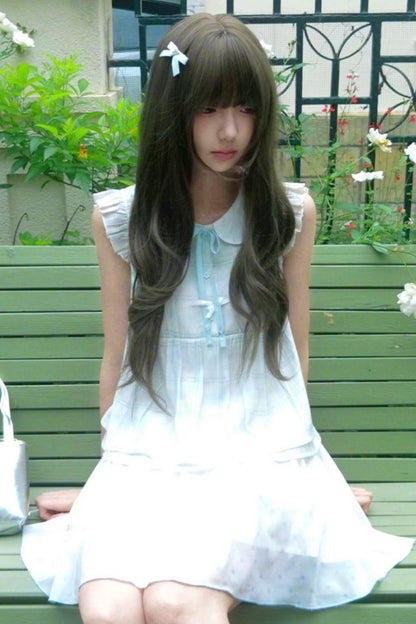 Angelic Doll Collar Top + Dot Skirt