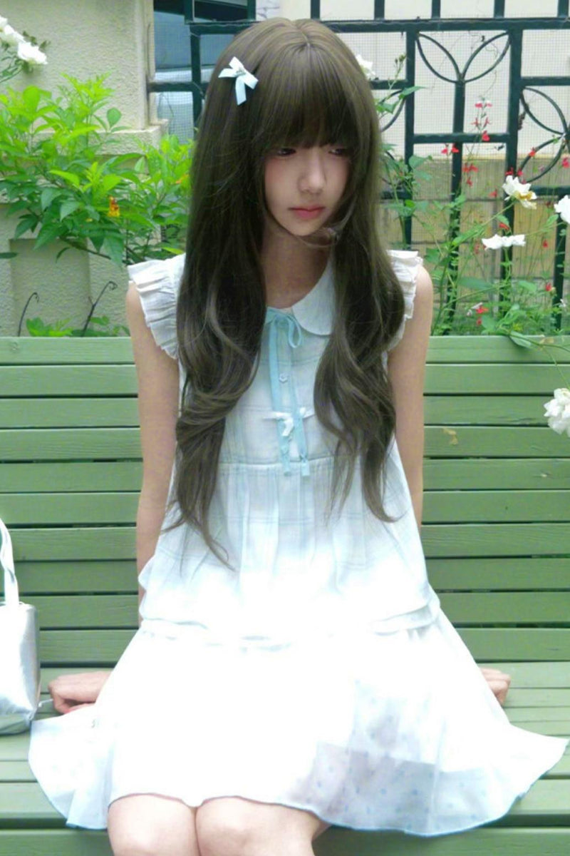 Angelic Doll Collar Top + Dot Skirt
