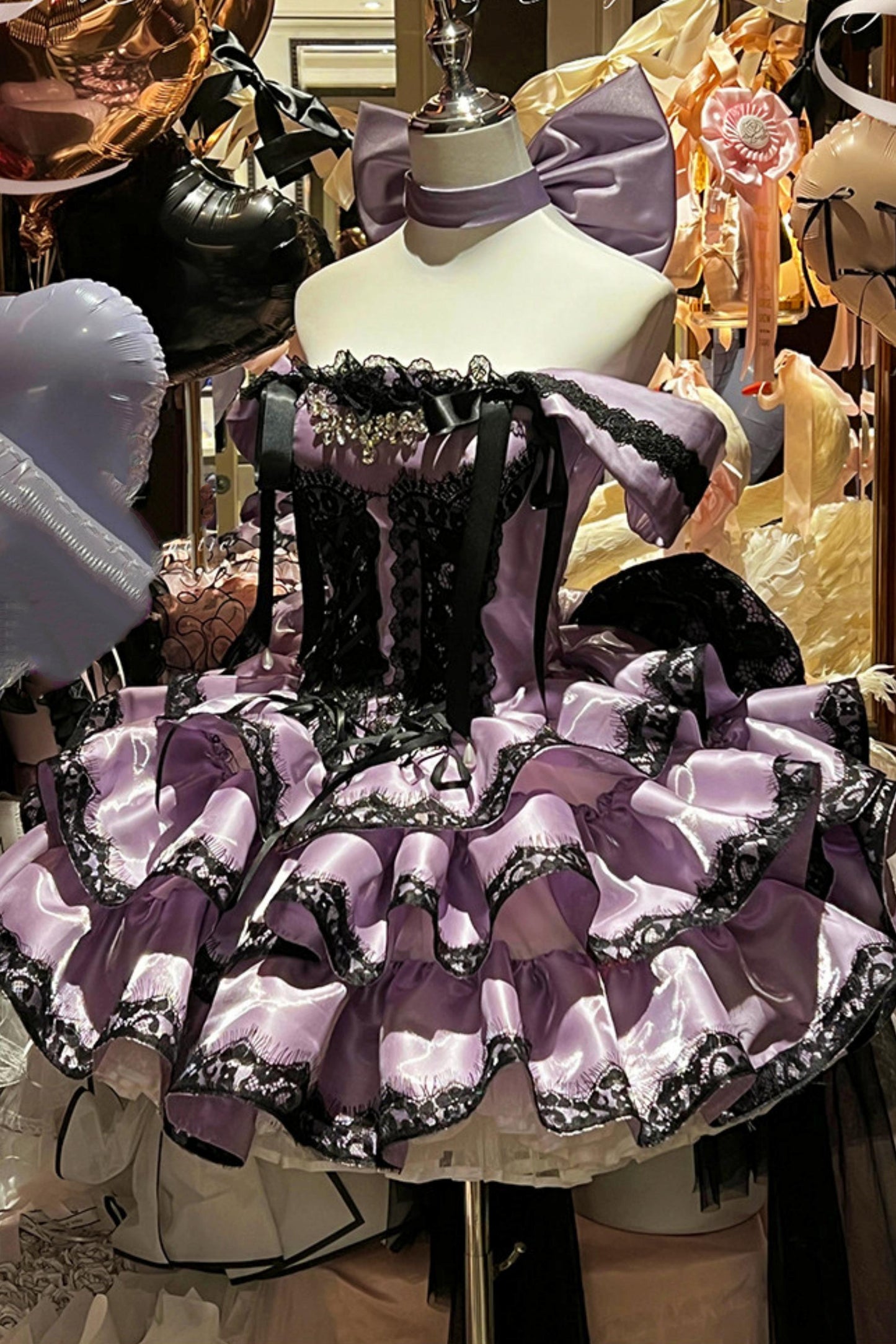 [pre-order] Romantic Purple Lace Dress + Accessories
