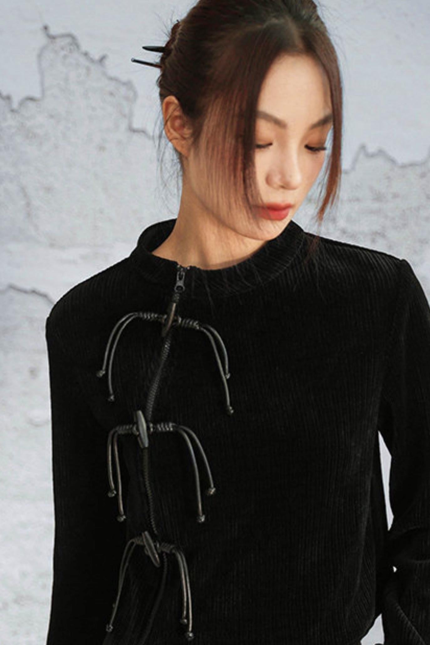 Dark Mode Chinese-style Top