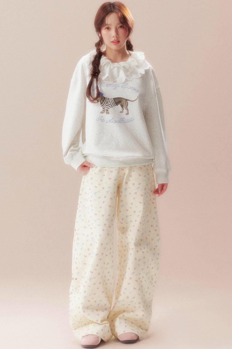 Daydreaming Lace Sweatshirt