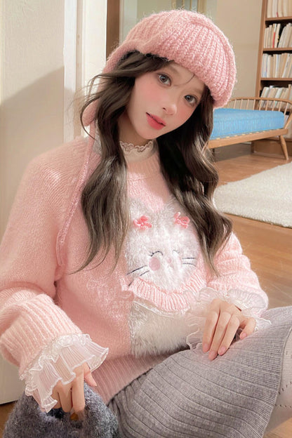 Sweet Bunny Knit Sweater