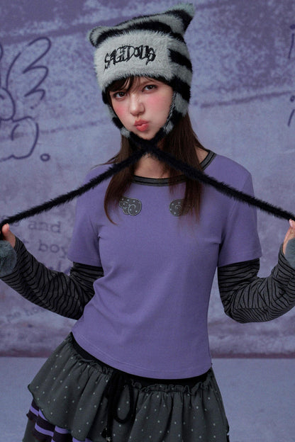 Sweet Black and Purple Tops