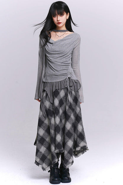 Ghost Girl Open Neck Top + Innerwear