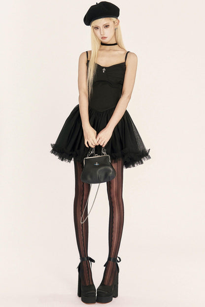 Dark Medieval Pleated Dress