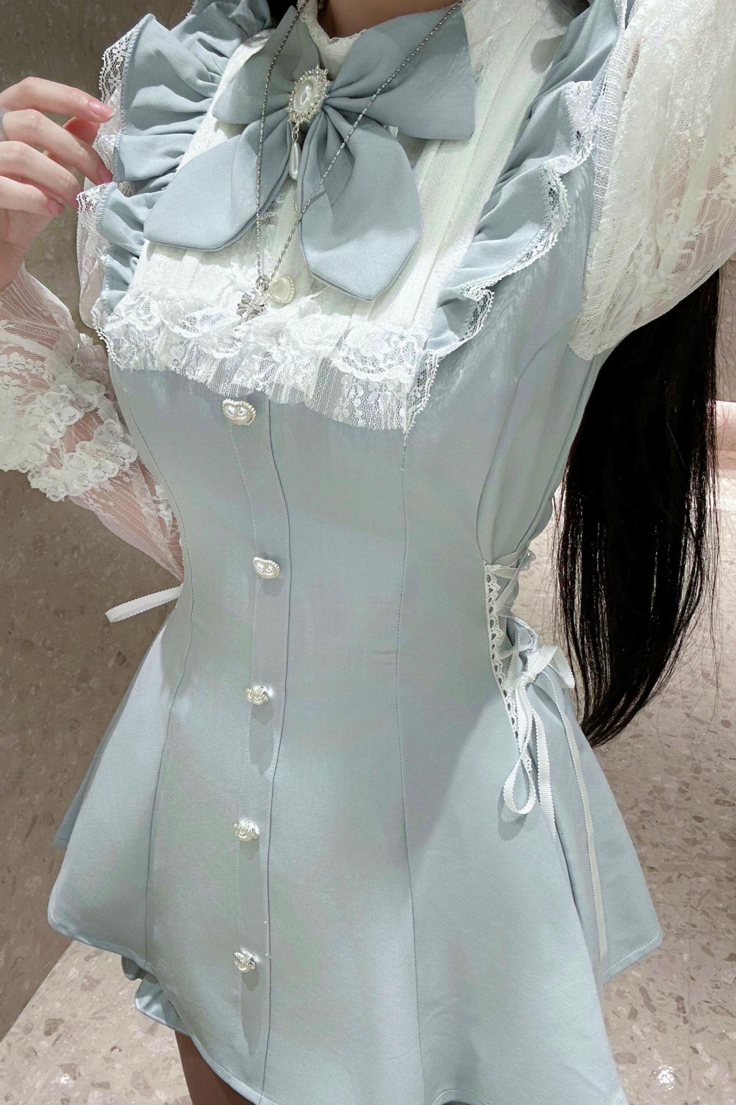 Subculture Dark Kawaii Lace Dress + Shorts