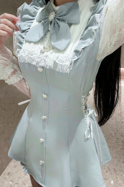 Subculture Dark Kawaii Lace Dress + Shorts