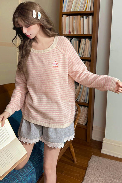 Sweet Cake Striped Top