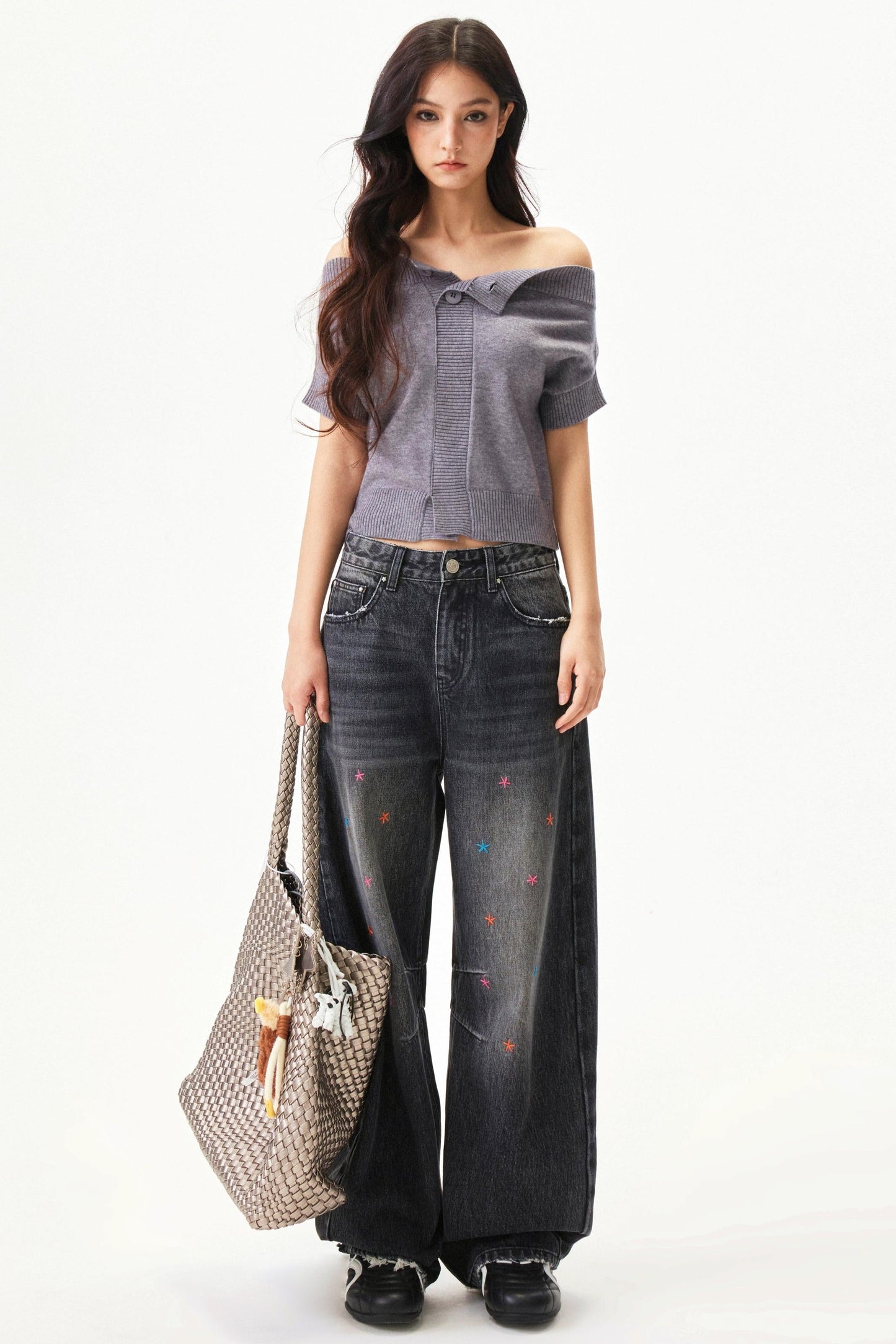 Y2k Blend Off Shoulder Top
