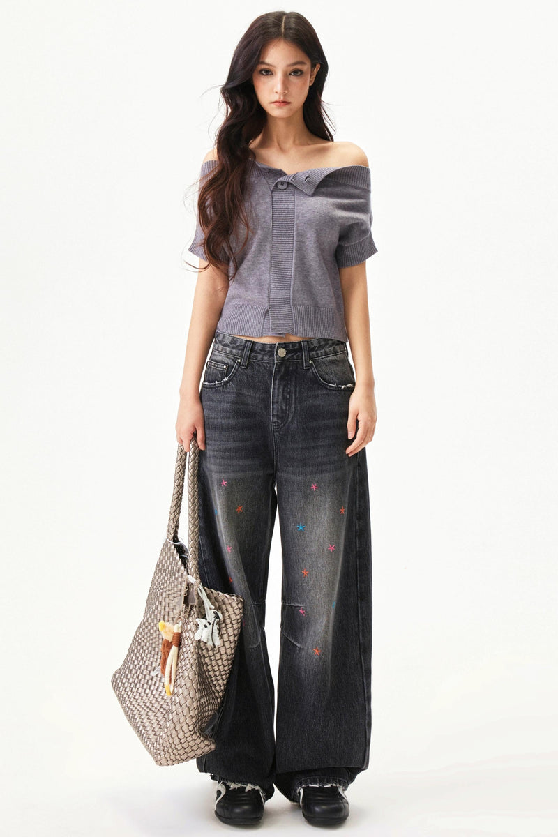 Y2k Blend Off Shoulder Top