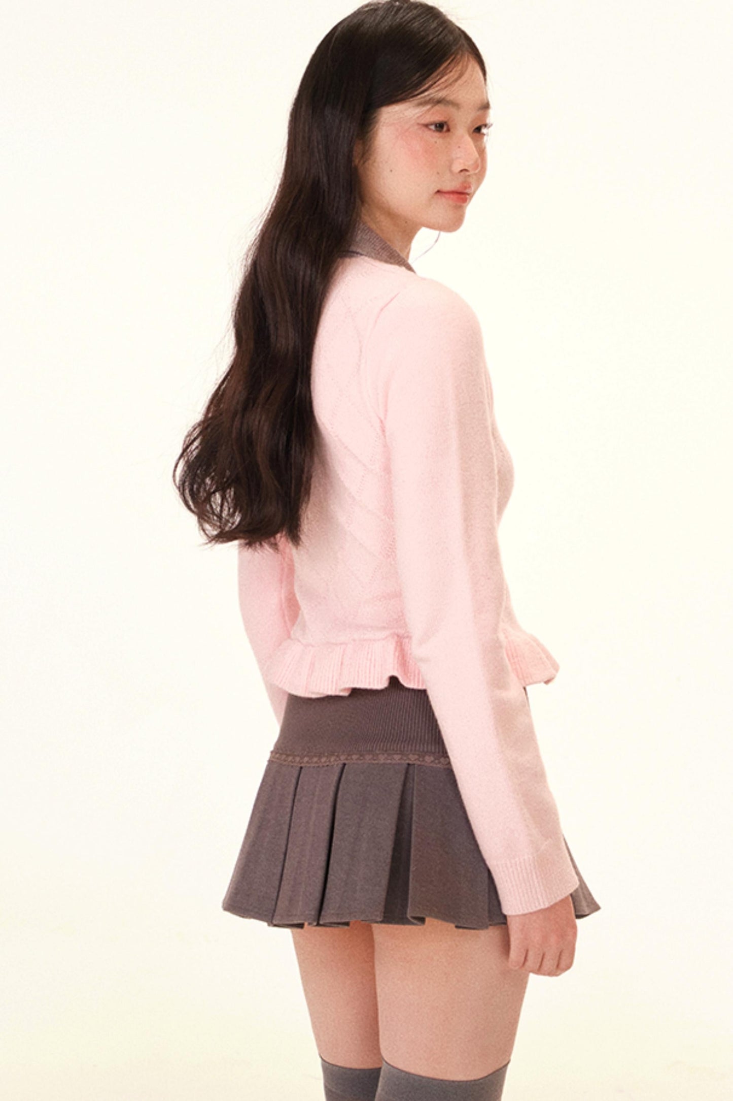 Color Block Drape Cardigan