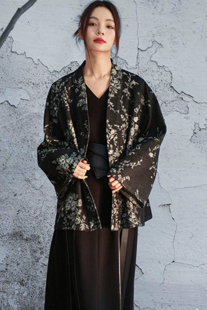 Knitted Leather Patchwork Dress
