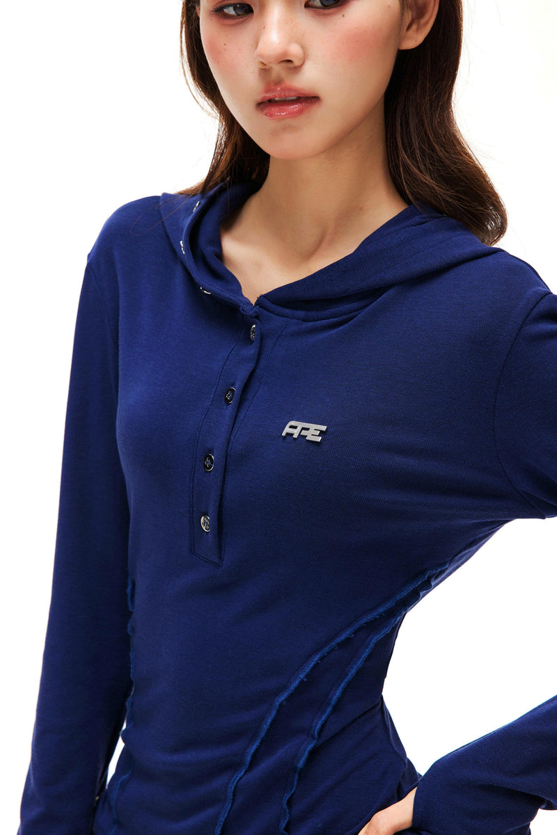 Slim Fit Hooded Top