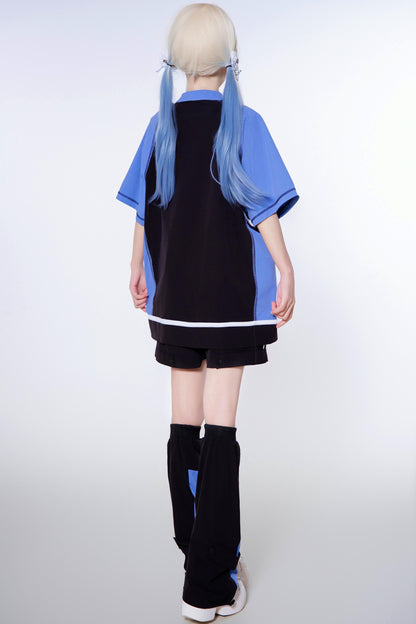 Pre-order Item: Y2k Subculture Cyber T-shirt + Shorts + Leg Covers