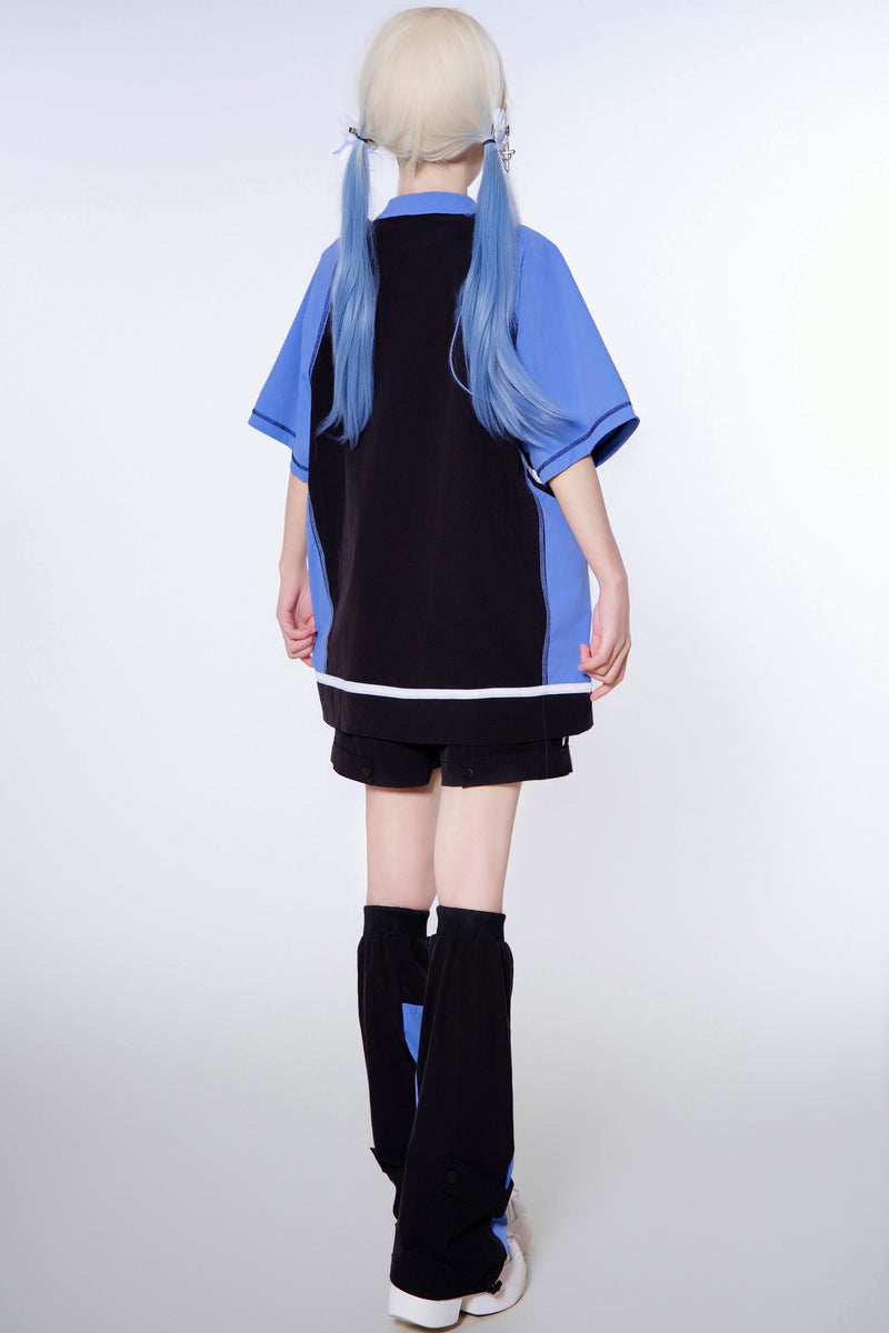 Pre-order Item: Y2k Subculture Cyber T-shirt + Shorts + Leg Covers