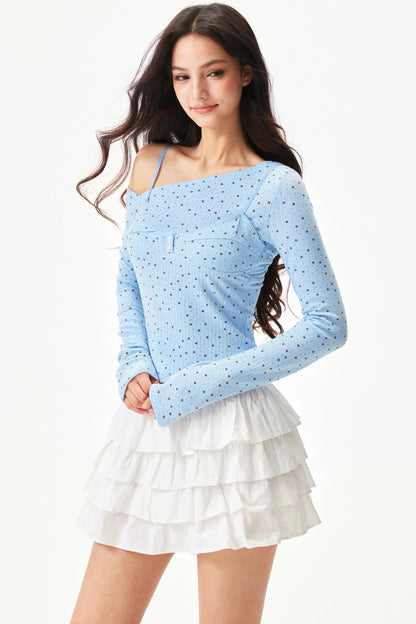 Sweet Star One Shoulder Top
