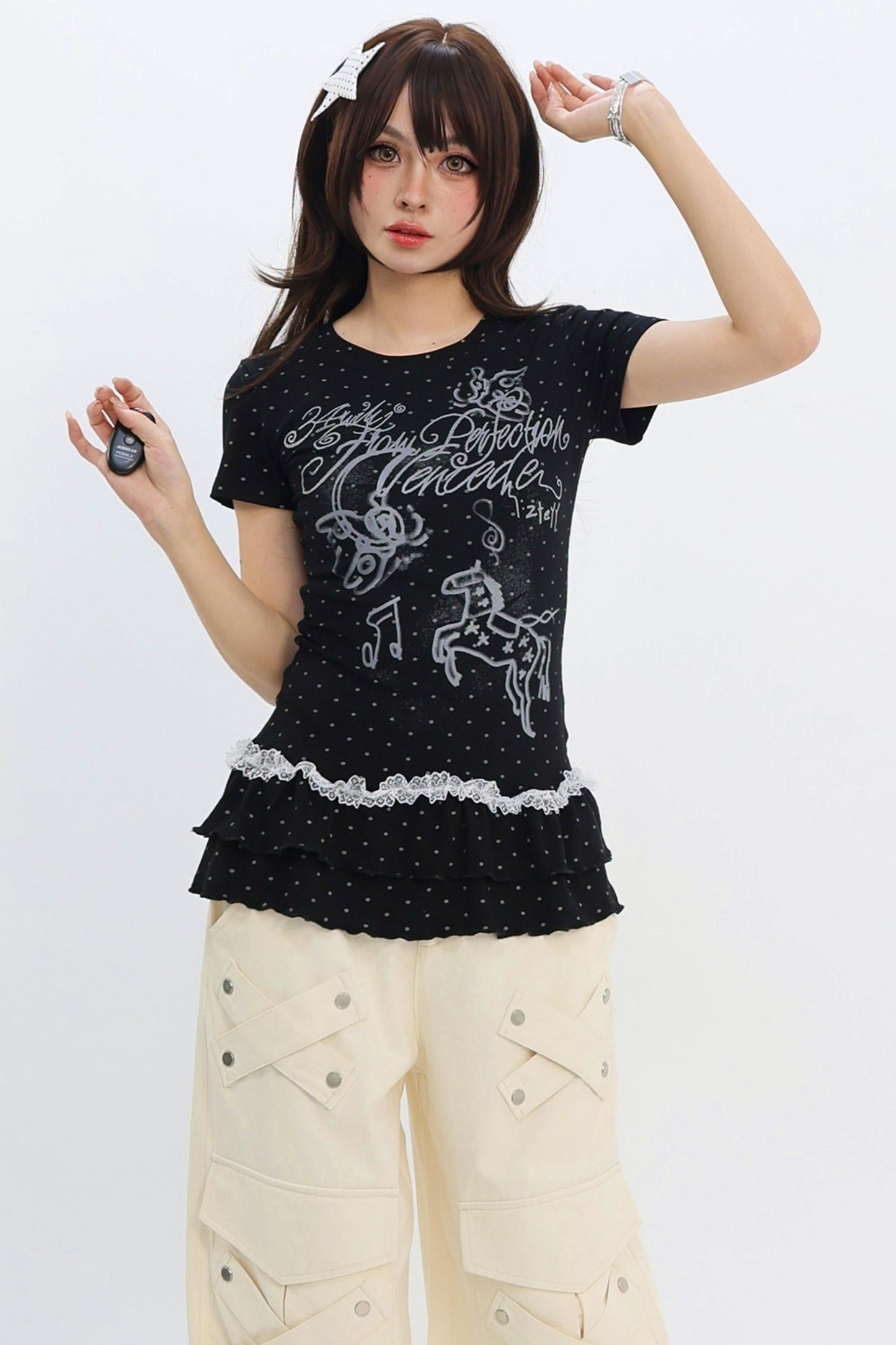 Y2k Polka Dot Top