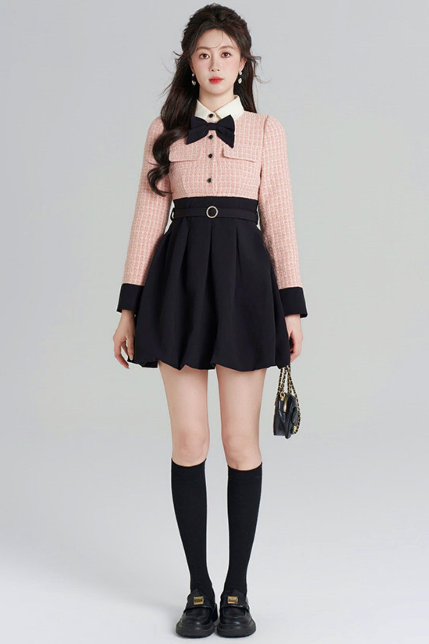 Woolen Two-piece Dress