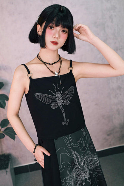 Short Sleeve Eternity Print Top