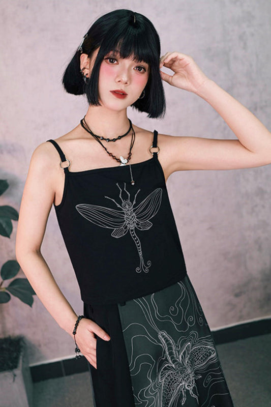 Short Sleeve Eternity Print Top
