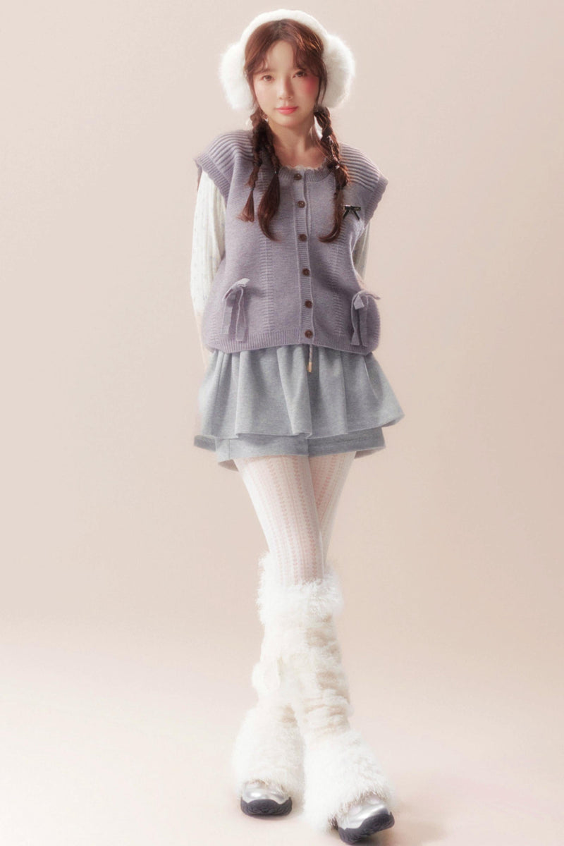 Moonlight Song Ribbon Knit Vest