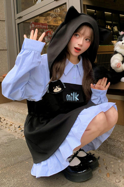 Cat Ear Hooded Dress