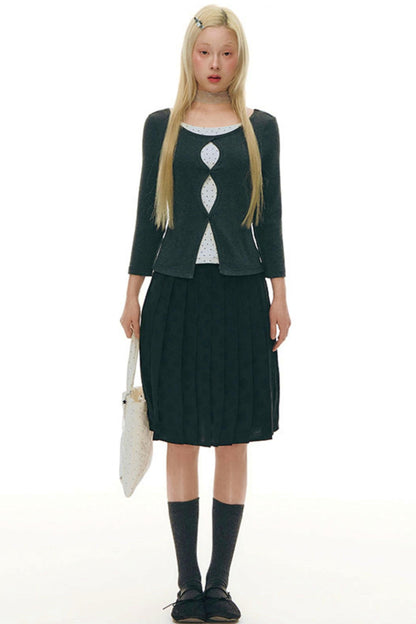 Cut-out Design Slim Top