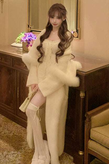 French Sweet Slim Lace Dress