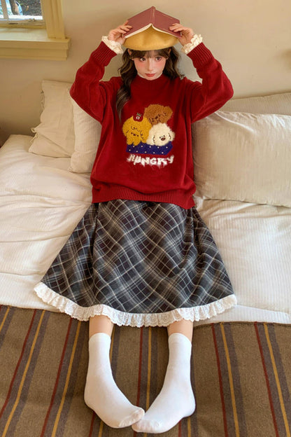 Puppy Knit Sweater