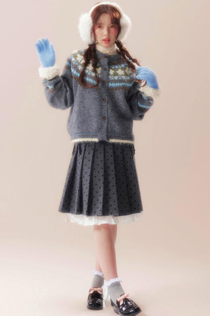 Island Bubble Fair Isle Cardigan