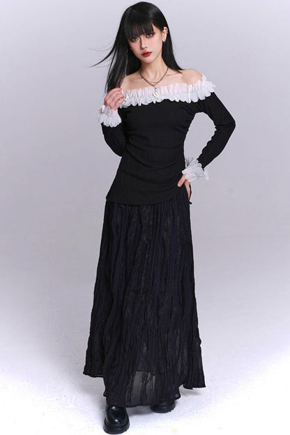 Sweet Dark Lee One Shoulder Top
